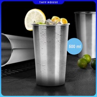 HOSPORT Korean Stainless Steel Single Wall Glass 500ml - H13