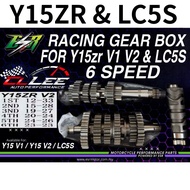 ESR & RED LEO GEAR BOX RACING 6 SPEED FOR Y15zr , Y16zr & LC5s ESR MOTOR GEARBOX 6 GEAR Y15 Y16 LC13