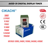 (CKC) CIKACHI AH3D-D1 DIGITAL TIMER (0.99sec/9.9sec/99sec/9.9min/99min/9.9Hour/99Hour)(12VDC/24VDC/1