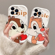 For OPPO A5 Pro A60 A78 A58 A57 A77 A74 A38 A18 Chip Dale Cartoon Disney 3D Wave Case Soft Back Cove