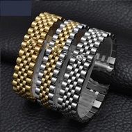 Aotelayer 316L Stainless Steel Watchband 13mm 17mm 20mm Silver Gold Bracelet with Oyster President C