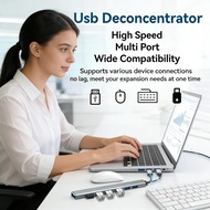 7 Port Splitter USB 3.0 HUB Adapter PC Laptop OTG Power 1 in 7