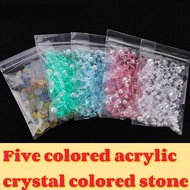 Pearl Color Stone Betta Fish Tank Landscaping Decoration Acrylic Plastic Pearl Crystal Color Stone Small Fish Tank Landscaping Bottom Sand