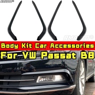 For VW Passat B8 Body Kit Wind Knife Spoiler Tuning Air Blade Front Bumper Side Splitter Car Accesso