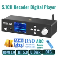 ALIDTSHD Dolby Atmos 5.1CH Audio Decoder 51 4K HDMI2.0 Converter Bluetooth 5.0 Reciever DSD 384KHz32BIT DAC ARC PC USB O