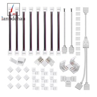 5 Pin LED Strip Connector Kit White Plastic LED Strip Connector for 12Mm RGBW LED Strip Connection I