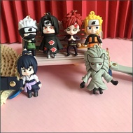 Naruto Keychain Sasuke Kakashi Itachi Gaara Madara Action Figure Model Dolls Bag Pendant Toys For Ki