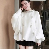 Lady Somi Batwing Batwing Silk Shirt Soft and Feminine Silk NA89