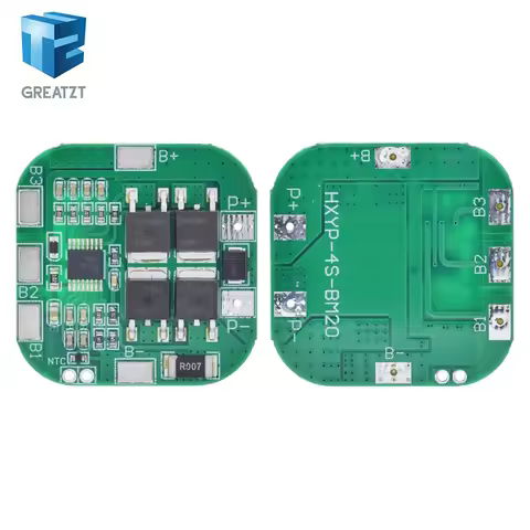 GREATZT 4S 14.8V / 16.8V 20A peak li-ion BMS PCM battery protection board bms pcm for lithium LicoO2