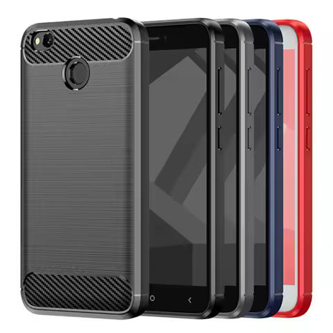 For Xiaomi Redmi Note 5 5 Pro Shockproof Carbon Fiber Cover For Xaomi redmi Note 5 5 Pro Soft Silico