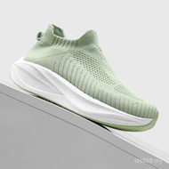 Carbon Plate Eight-Color Popcorn Thick-Soled Running Shoes Lace-Free Lightweight Sports Shoes Lightw
