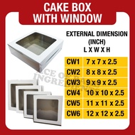 8,9,10,11,12 White Box for Pizza Layer Cake Talam Puff Cake Cake Cake Box 1pcs