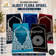 Albeit Flora Prayer Rug POLOS Size 70x110cm Thick Bluedru Turkish Prayer Rug