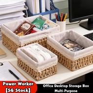 【SG Stock】Office Desktop Storage Basket Multi-Purpose Table Box Organiser for Snack Keys Office orga