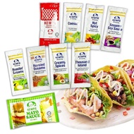 [HALAL] Kewpie Salad Dressing Mini Sachet (25ml) Roasted Sesame Sauce Caesar Mayonnaise Mayo Tuna Sp