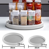 **包郵** S 小號 多功能旋轉盤 旋轉式廚房調味品瓶水果盤整理收納架 置物架 360度旋轉 防滑設計 旋轉盤座 置物收納盤 盤底座 活動式 廚房調料架收納盒置物架