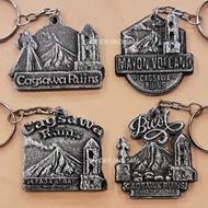 Bicol Mayon Albay Cagsawa Fiber Keychain Souvenir
