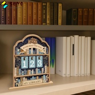SUYO Books Read Tracker, Handmade Books Read This Year Reading Tracker Signage, Creative 2D Wooden R