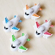 [Taiwan Shipment] [Cute White Plastic Pull Back Q Version Airplane] Airplane Toy Pull Back Small Air