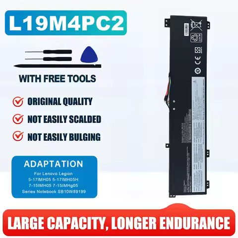 L19C4PC0 L19SPC0 L19M4PC0 L19M4PC1 L19M4PC2 L19C4PC1 L19C4PC2 Battery For Lenovo Legion 5-15ARH05,15