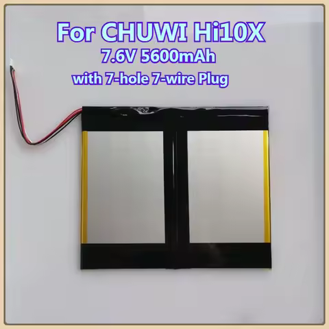 Suitable for Replacing Batteries with 7-hole 7-wire Plug7.6V 5600mAh Polymer Battery for CHUWI Hi10X