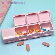 FALLFORBEAUTY Pill Box Mini Vitamins Storage Container Medicine Organizer Cut Compartment Medicine Pill Box