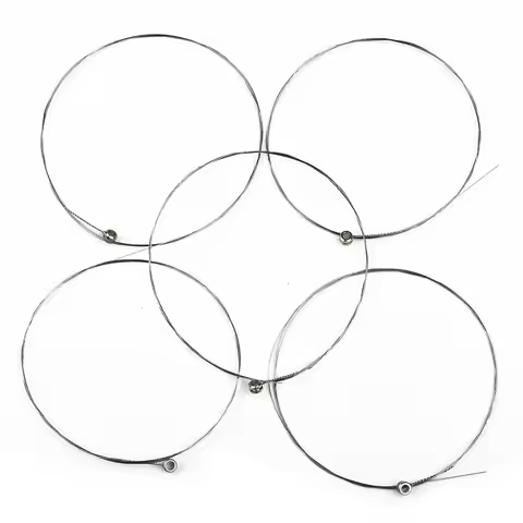 5 Pcs Single Guitar Strings Acoustics Guitars Top 1st E Plain Steel Gauges .012 Guitar Single String
