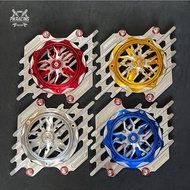 Water tank cover + radiator fan model PN full aluminum cnc 3D to fit 2val/4val cars (free salaya lon