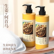 Okanen Ginger He Shou Wu Herbal Shampoo Ginger Polygonum Multiflorum Shampoo Ginger Heshouwu Shampoo 650ml Ready Stock