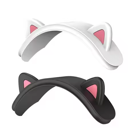 Earphone Headband For AirPods Max Ear Cushion Cover Cute Cat Silicone Headphone Accessories Head Ban