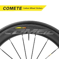 Two Wheels Stickers Set for MAVIC COMETE Vinyl Waterproof Sunscreen Antifade MTB Road Bike Bicycle Cycling Rims Accessories Decals