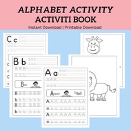 Alphabet Activity Book | Printable Download | Digital Download | Instant Download.
