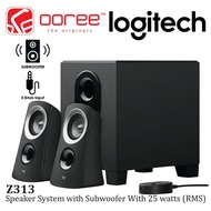 LOGITECH Z313 2.1 SPEAKER SYSTEM WITH RICH BALANCED SOUND WITH SUBWOOFER / WIRED CONTROL POD /  3.5M