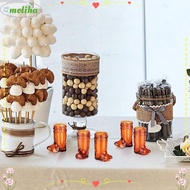 MOLIHA 10Pcs Mini Cowboy Boot Glasses, 1 Oz Transparent Western Cowboy Glasses,  Plastic Shot Glasse