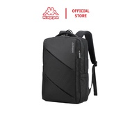 [Kappa Unisex Backpack (Black) – Laptop Compartment and Trolley-Compatible Sleeve – KP3BP017-BLK-F