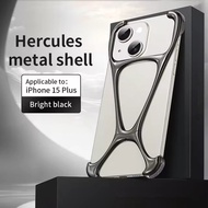 [Jlk] Ốp lưng chống sốc cho iPhone 16 15 14 13 Pro Max Plus không viền kim loại tản nhiệt Ốp lưng bằ