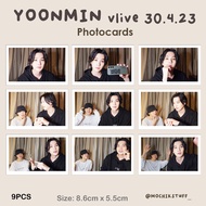 SUGA &amp; JIMIN_BTS (YOONMIN) Wlive (30.4.23) Fanmade Photocards