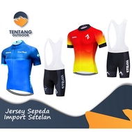 STRAVA GRAN FONDO GF3 BIB Import Cycling Jersey Set, BIB Roadbike Pants