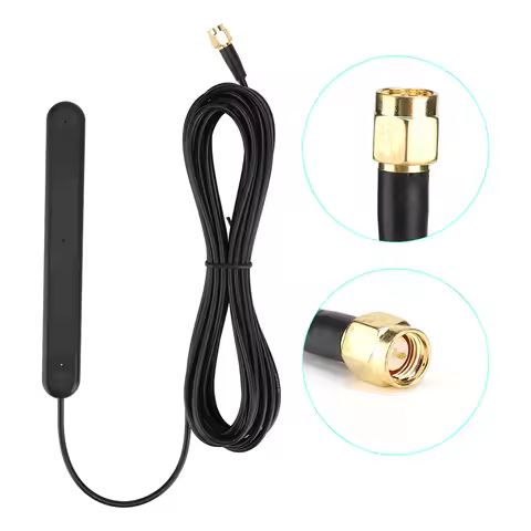 FM/DAB/DAB+ Digital Radio Antenna 5M SMA 20db 5V/15mA Adhesive Bonding Installation Antenna new