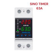 SINO TIMERS 63A อุปกรณ์ป้องกันไฟตก/ไฟเกิน/กระแสเกิน 1-63A 230V AC ปรับตั้งค่าแรงดันสูงต่ำ ค่ากระแส หน่วงเวลา (พร้อมส่งจากไทย)