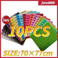 [Jwu]10pcs Big size 70X77cm Wall Stickers PE Foam 3D WallPaper Brick safety Waterproof Self Adhesive