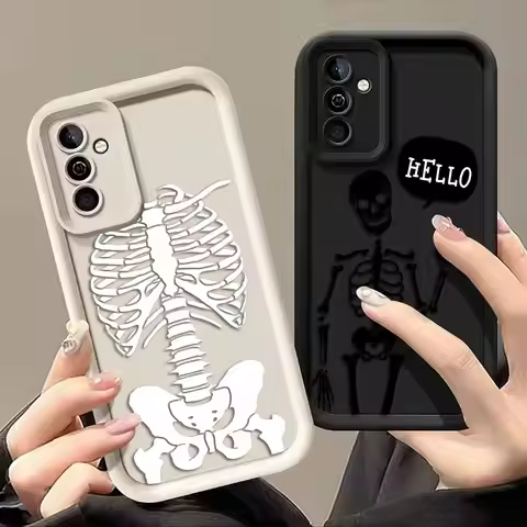 Frame Gothic Skull Phone Case For OPPO RENO 15 15F F31 2F 2Z 5 5F 6 7 7Z 8 8Z 8T 10 11 11F 12 12F 13