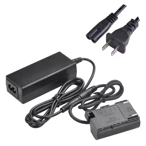 ACK-E6 ACKE6 AC Power Adapter LP-E6 Dummy Battery for Canon EOS R, R5, R6, EOS 90D, 80D, EOS 70D 7D,