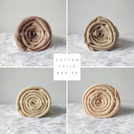 Bawal Cotton Voile Plain Bucu Tajam Bidang 50 Petak Square
