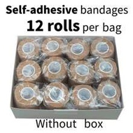 12 PCS Of Self-Adhesive Bandages - Sports Elastic Support - 2.5cm/1inch And 5cm/2inch And 7.5cm/3inc