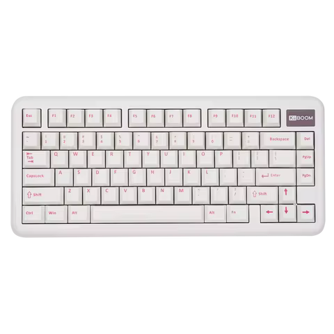 KiiBOOM Phantom81 Lite QMK/VIA 75% Hot-Swap Gasket Wired/BT/2.4GHz Wireless Mechanical Keyboard ABS