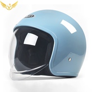 Bule Helmet Motorbike Open Summer Vespa Supplies Jet Off-Road Classic Vintage Retro Women Cute Glam 