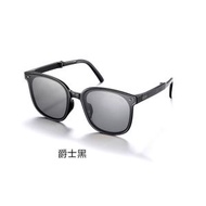 蕉下新款摺疊防曬偏光太陽眼鏡 檳椰棕墨鏡同款 抗UV- 爵士黑 PC款