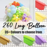 [SG] High Quality Magic Twisting Balloons 260Q Matte | Long Balloon Sculpture Gift | Flower Balloon 