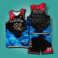 MARINE DESIGNS NBA DELTA Jersey for Men Full Sublimation Drifit Unisex Red White Set Basketball Jers